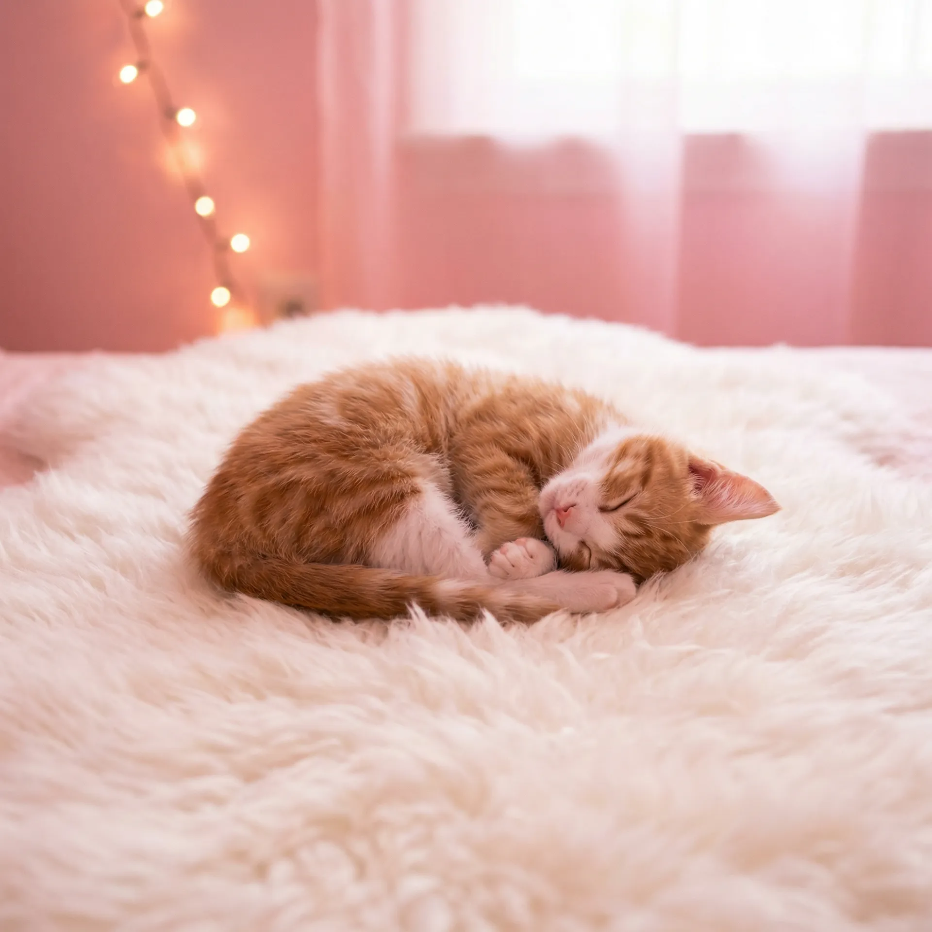 小猫蜷成一团入睡 - 缓慢而有力的一下又一下视频